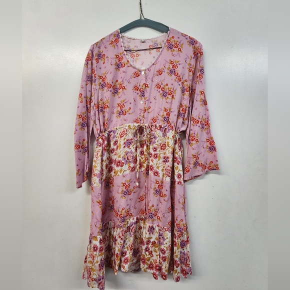 Floral Pink Dress - Picture 1 of 4